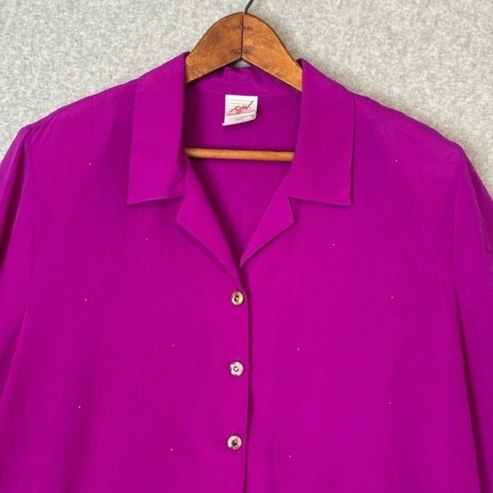 Ash Vibrant Purple Button-Down Shirt